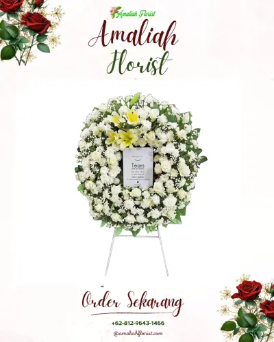 Krans Bunga Duka Cita di Bengkol