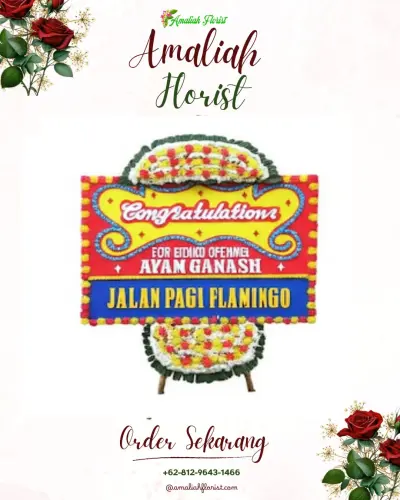 Bunga Papan Congratulation di Bengkol